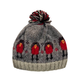 Knitted Birdie Hat- Natural
