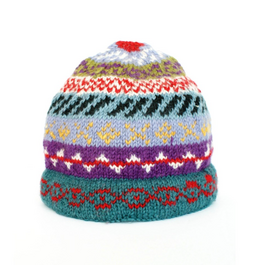 Shree Knitted Hat - Blue
