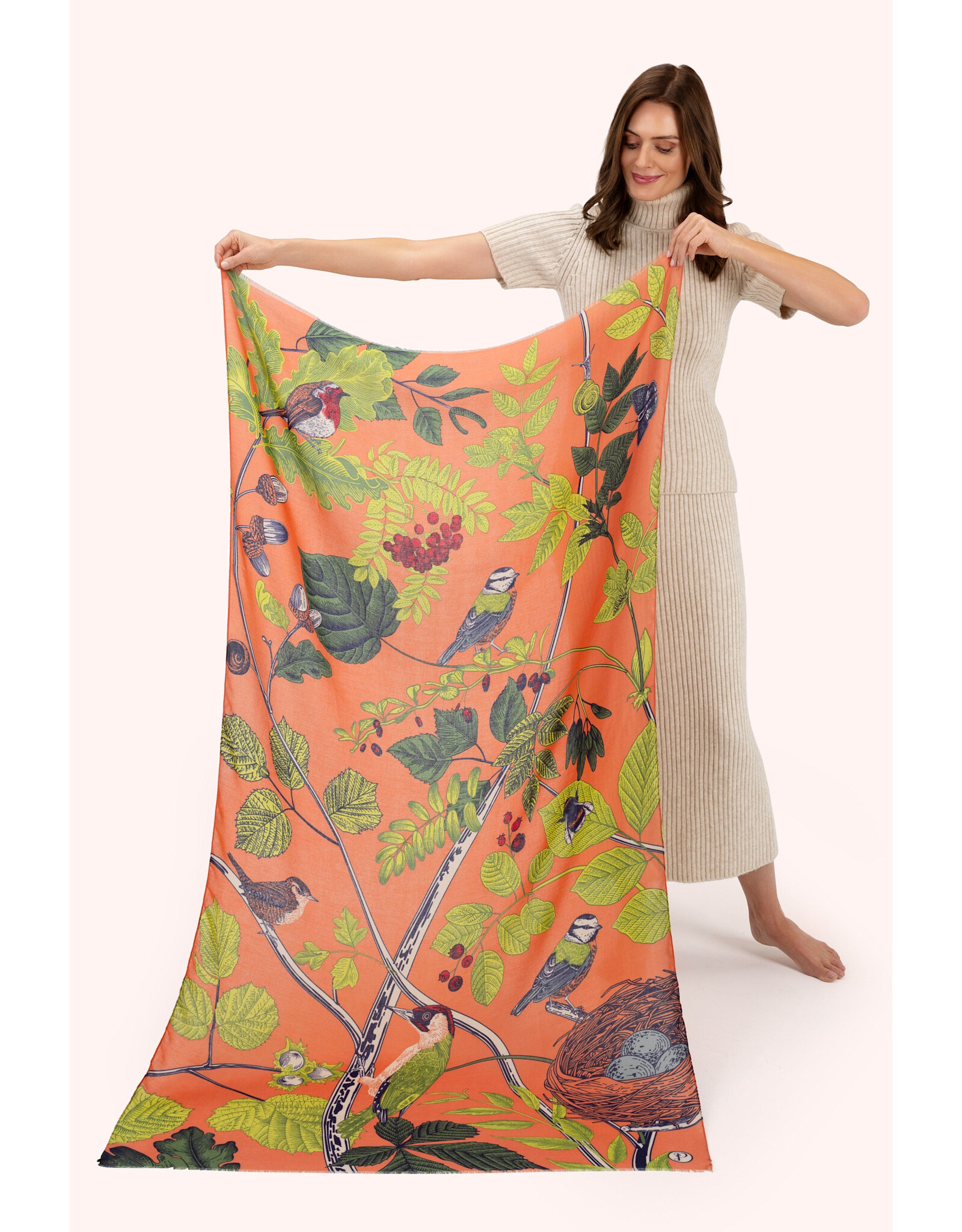 Powder Design Print Scarf - Among The Trees