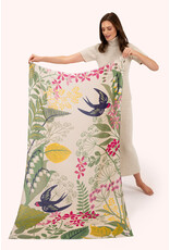 Powder Design Print Scarf - Swooping Swallows