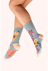 Powder Design Ankle Socks - Floral Spray-Ice