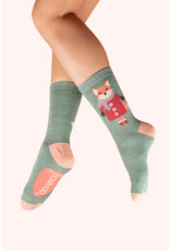 Powder Design Glitter Ankle Socks - Cozy Fox