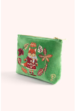Powder Design Velvet Mini Pouch - Cozy Fox
