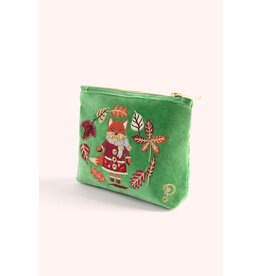 Powder Design Velvet Mini Pouch - Cozy Fox