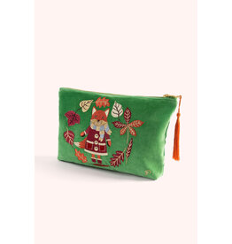 Powder Design Velvet Zip Pouch - Cozy Fox