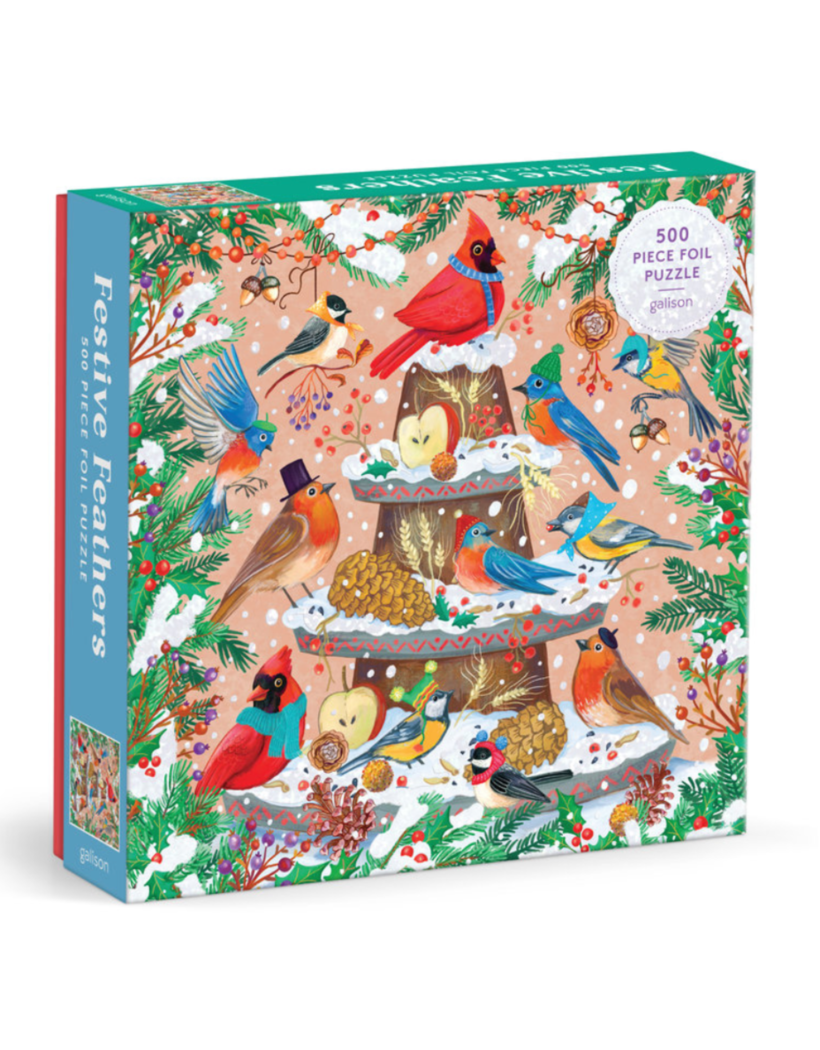 Festive Feathers 500 Piece Foil Puzzle