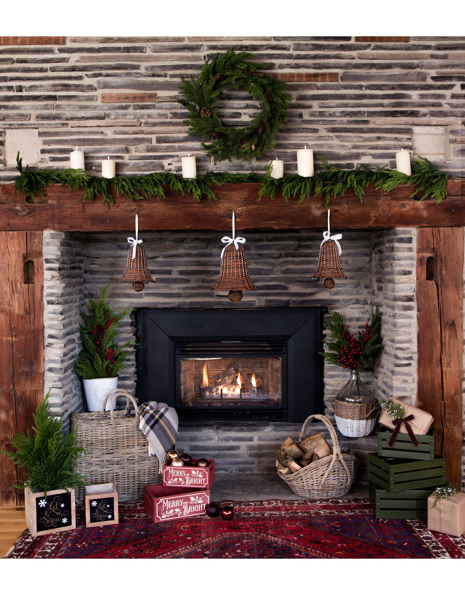 Willow Bell With White Ribbon