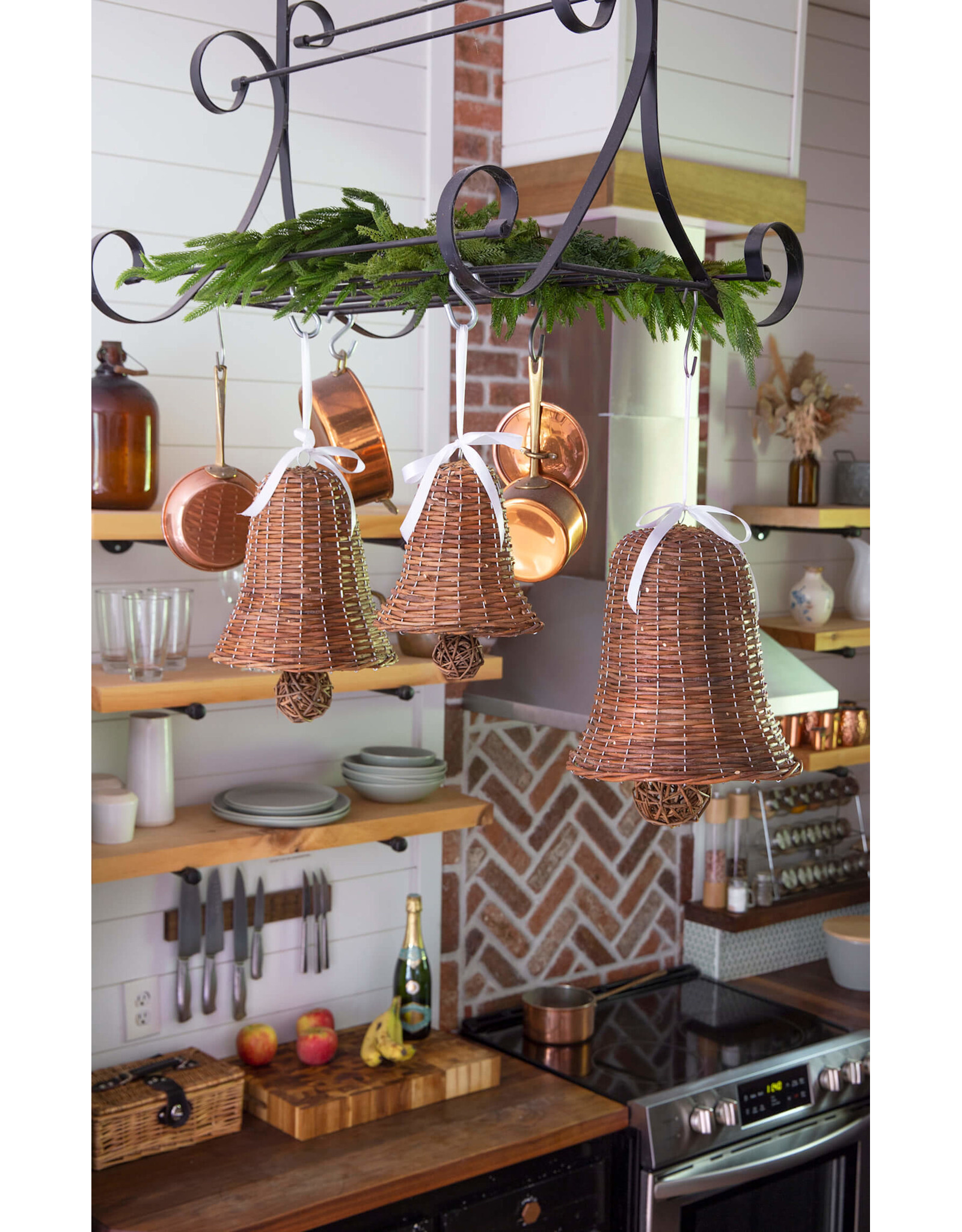 Willow Bell With White Ribbon