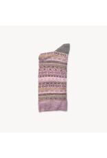 Pokoloko Alpaca Crew Socks - Dusty Rose