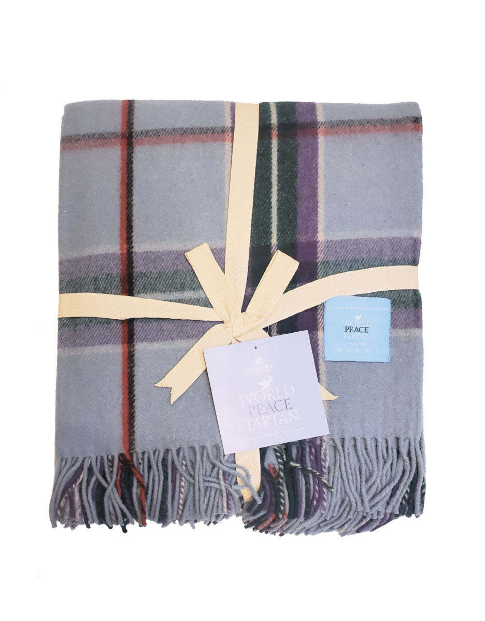 Patrick King Woollen Co. PK Highland Wool Throw - World Peace Tartan