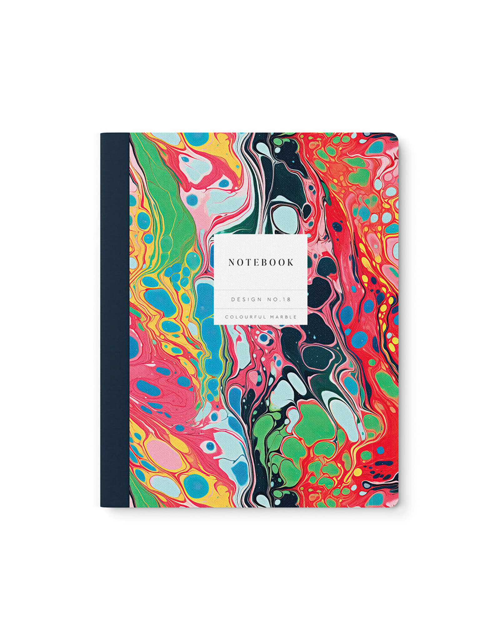 Ohh Deer Design No.18 Colourful Marble Notebook