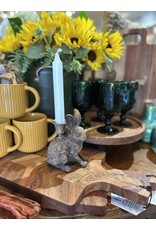 Resin Rabbit Taper Candle Holder