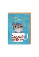 Ohh Deer Birthday - Teacup Kitten Blue