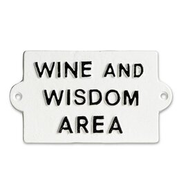 Wine And Wisdom Sign