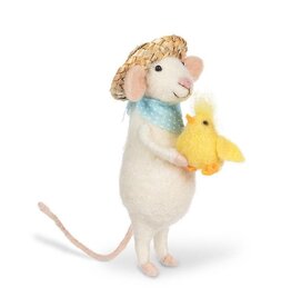 Straw Hat Mouse w Chick