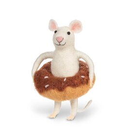 Mouse In Donut Ornament