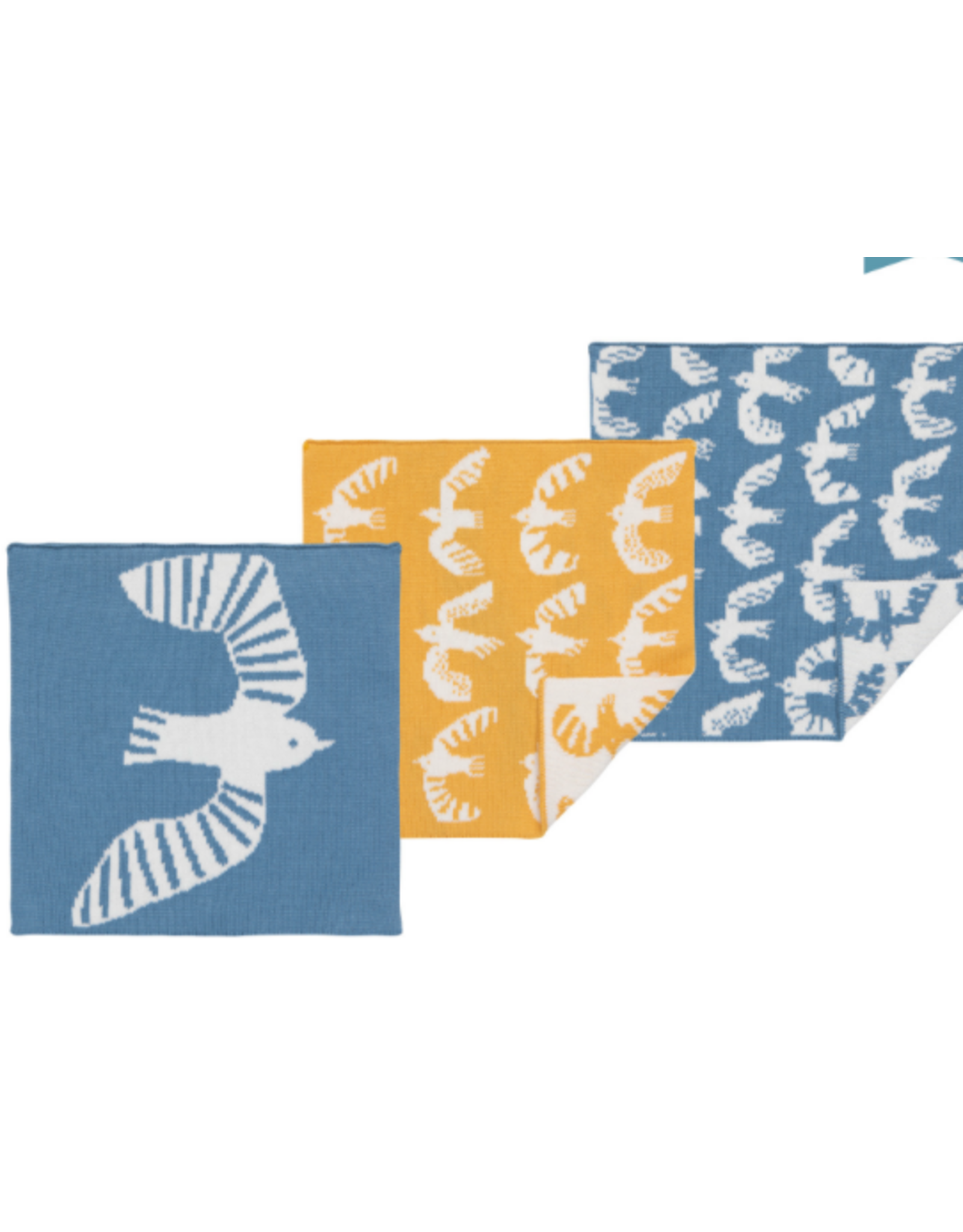Birdie Knit Dishcloth - Set of 3