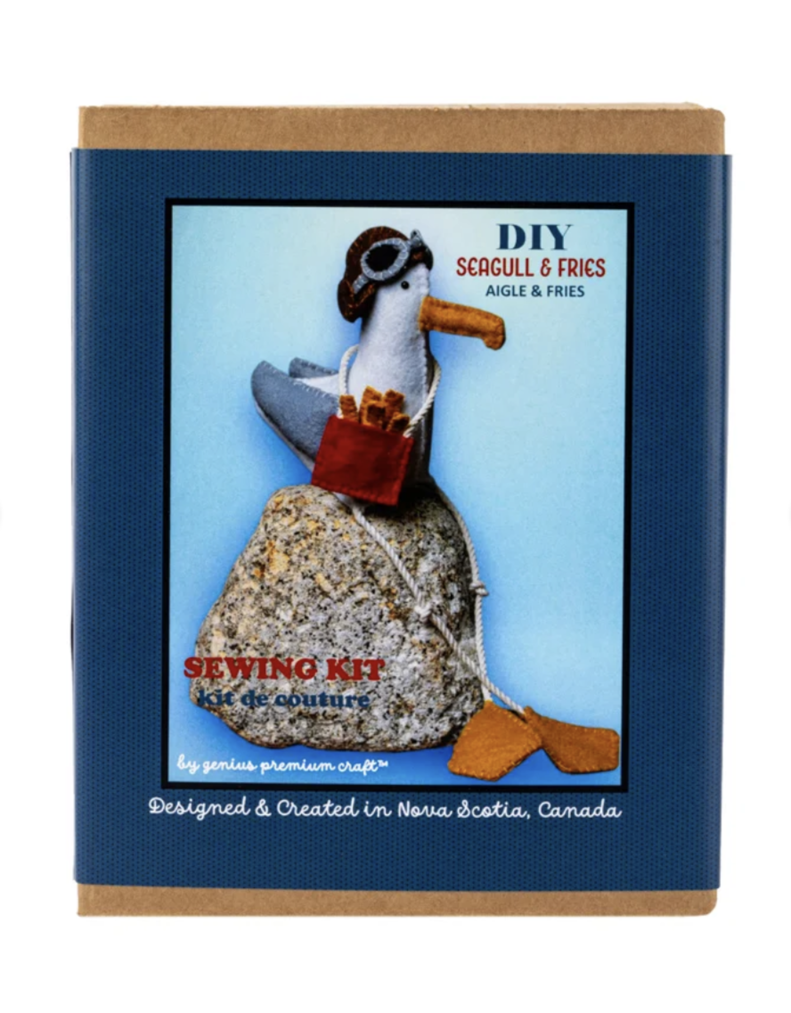Genius Premium Craft Seagull with Fries- Sewing Kit