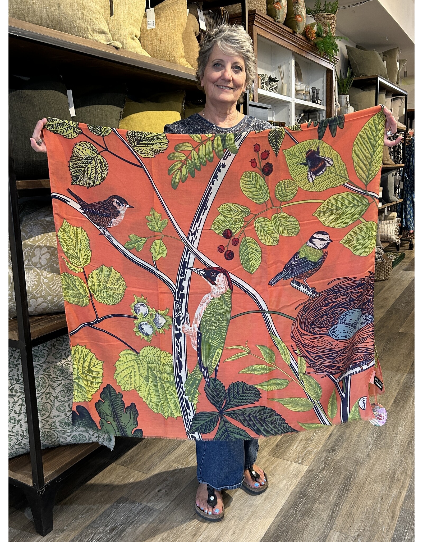 Powder Design Print Scarf - Among The Trees