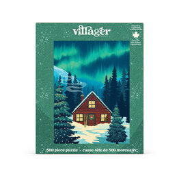 Villager Puzzles Northern Cabin 500 Piece Puzzle Villager Puzzles Northern Cabin 500 Piece Puzzle