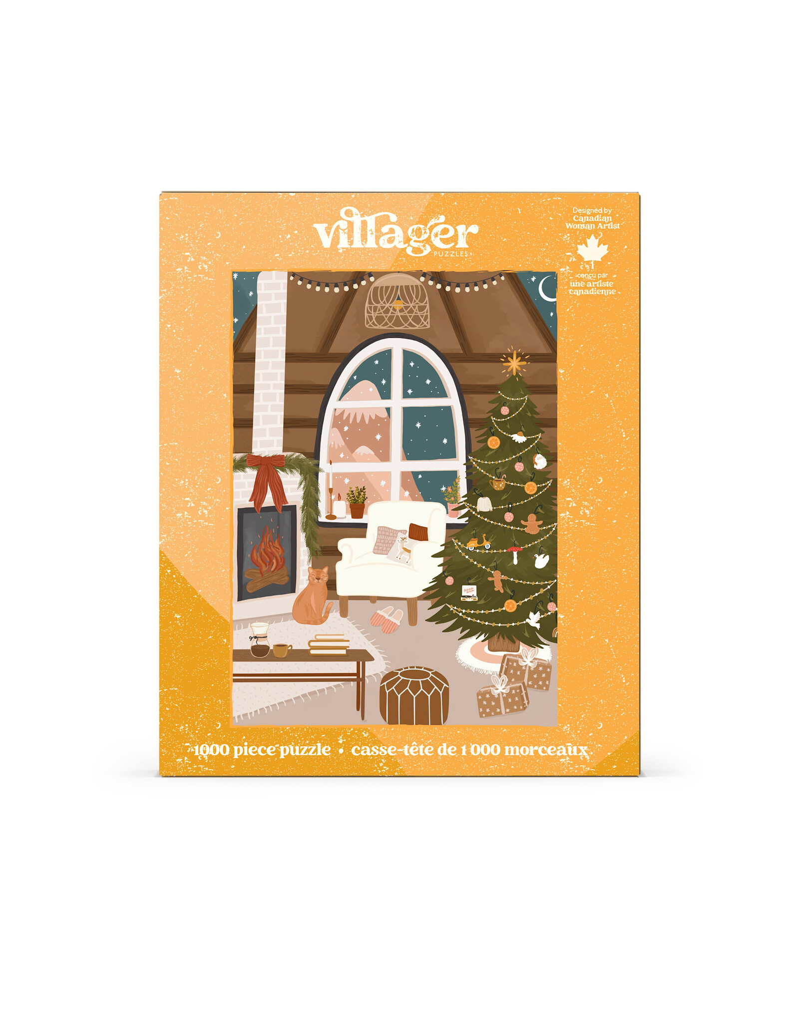 Villager Puzzles Fireside Christmas - 1000 Piece Puzzle