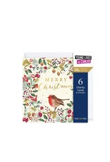 Boxed Cards - Festive Robin - box of 6