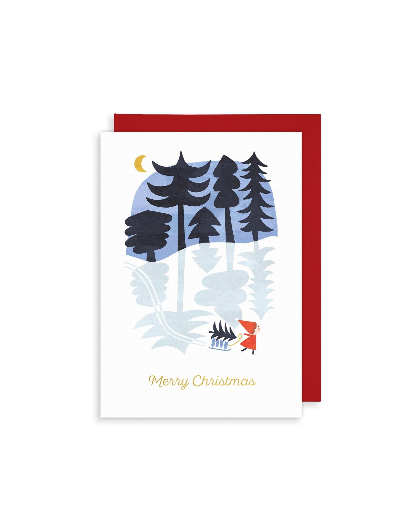 Christmas - Elf Carrying A Tree