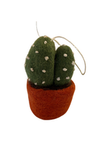 Felted Cactus Plant Ornament