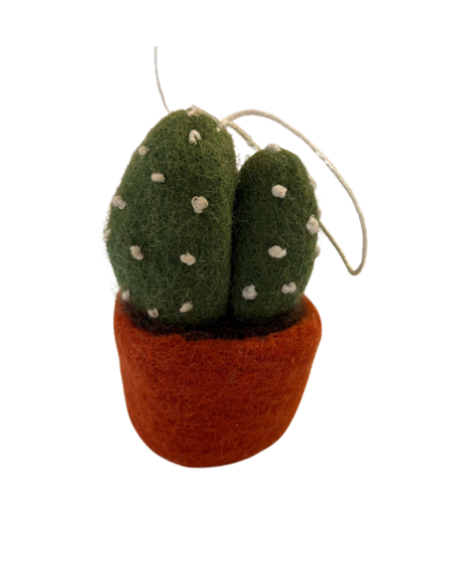 Felted Cactus Plant Ornament