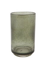 Bubbled Glass Tumblers 17 oz - Agave - Set/4