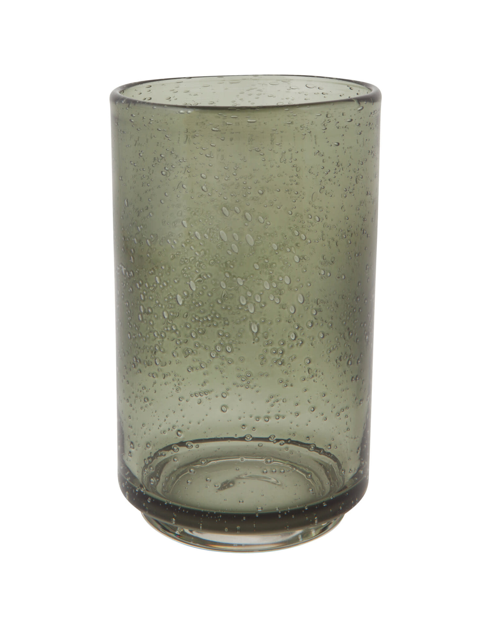 Bubbled Glass 17 oz - Agave - Set/4