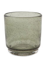 Bubbled Glass Tumblers 12 oz - Agave - Set/4