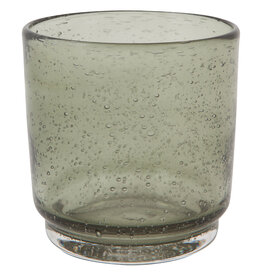 Bubbled Glass 12 oz - Agave - Set/4