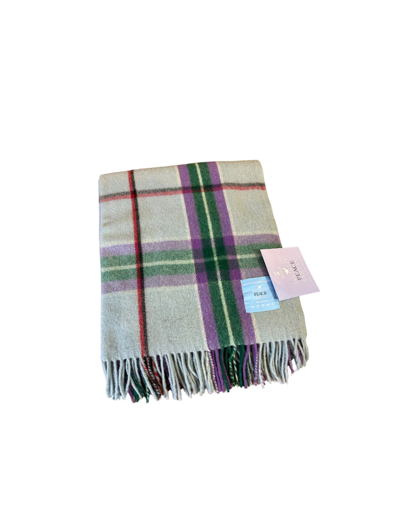 Patrick King Woollen Co. PK Highland Wool Throw - World Peace Tartan