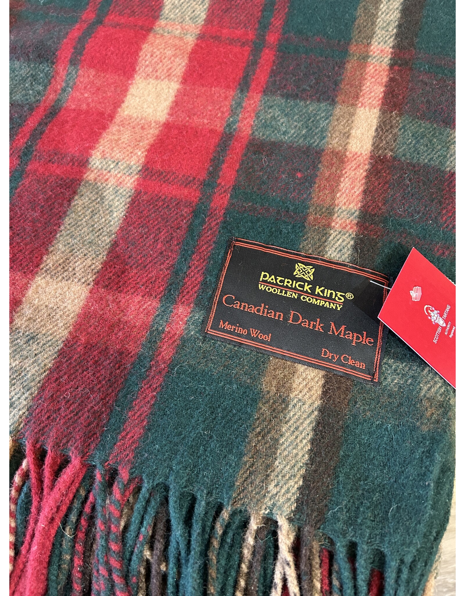 Highland Wool Throw - Canadian Dark Maple
