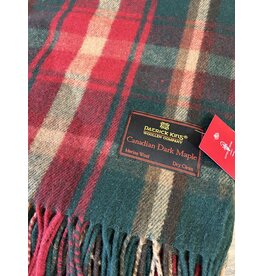 Patrick King Woollen Co. Highland Wool Throw - Canadian Dark Maple