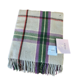 Patrick King Woollen Co. PK Highland Wool Throw - World Peace Tartan