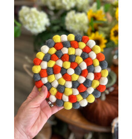 Felt Trivet - Multi Coloured Autumnfield