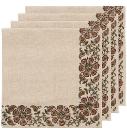 Elysian Block Print Napkins Set/4