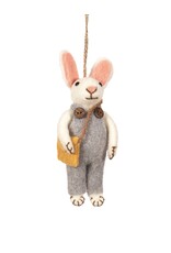Bunny With Overalls Ornament