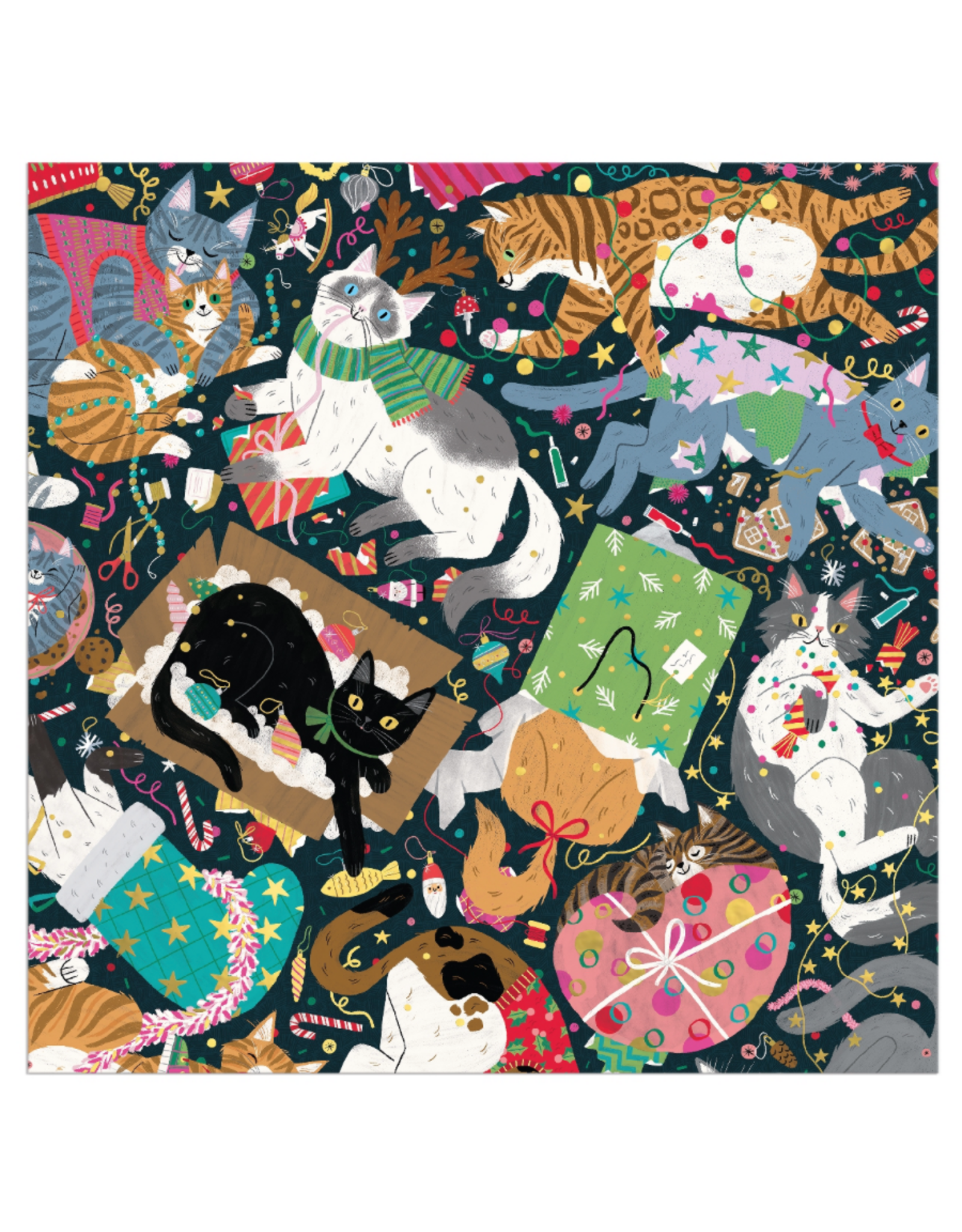 Catmas Chaos 500 Piece Foil Puzzle