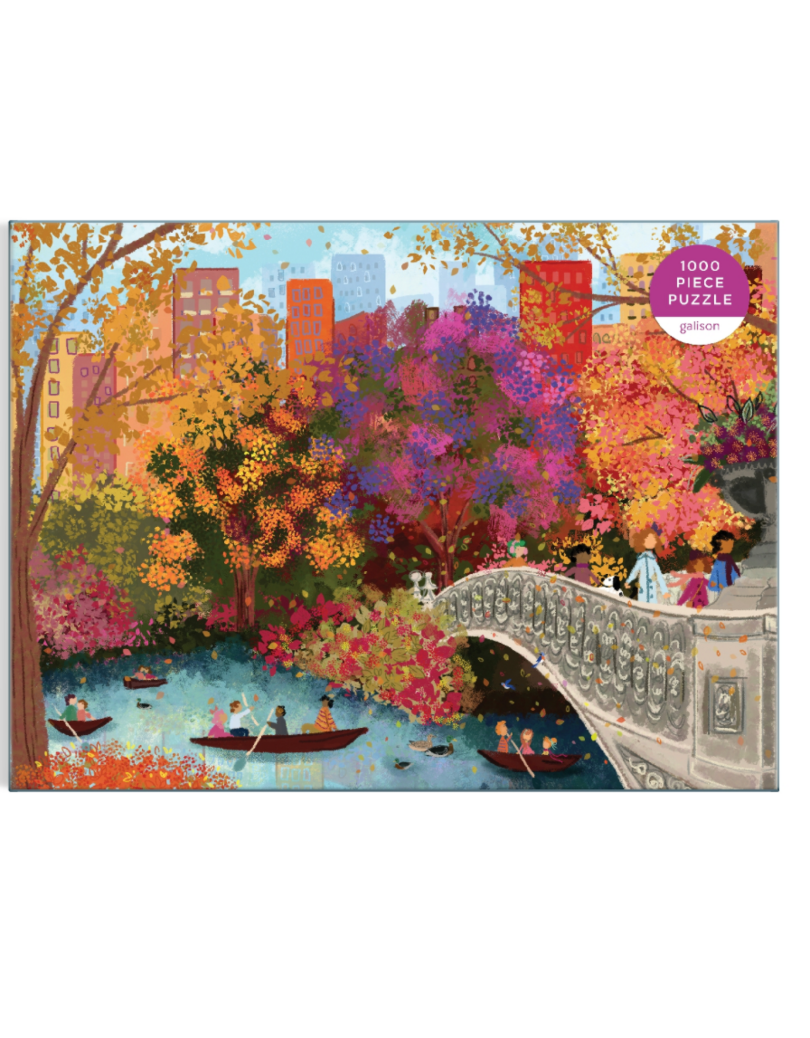 Joy Laforme Autumn on Bow Bridge 1000 Piece Puzzle