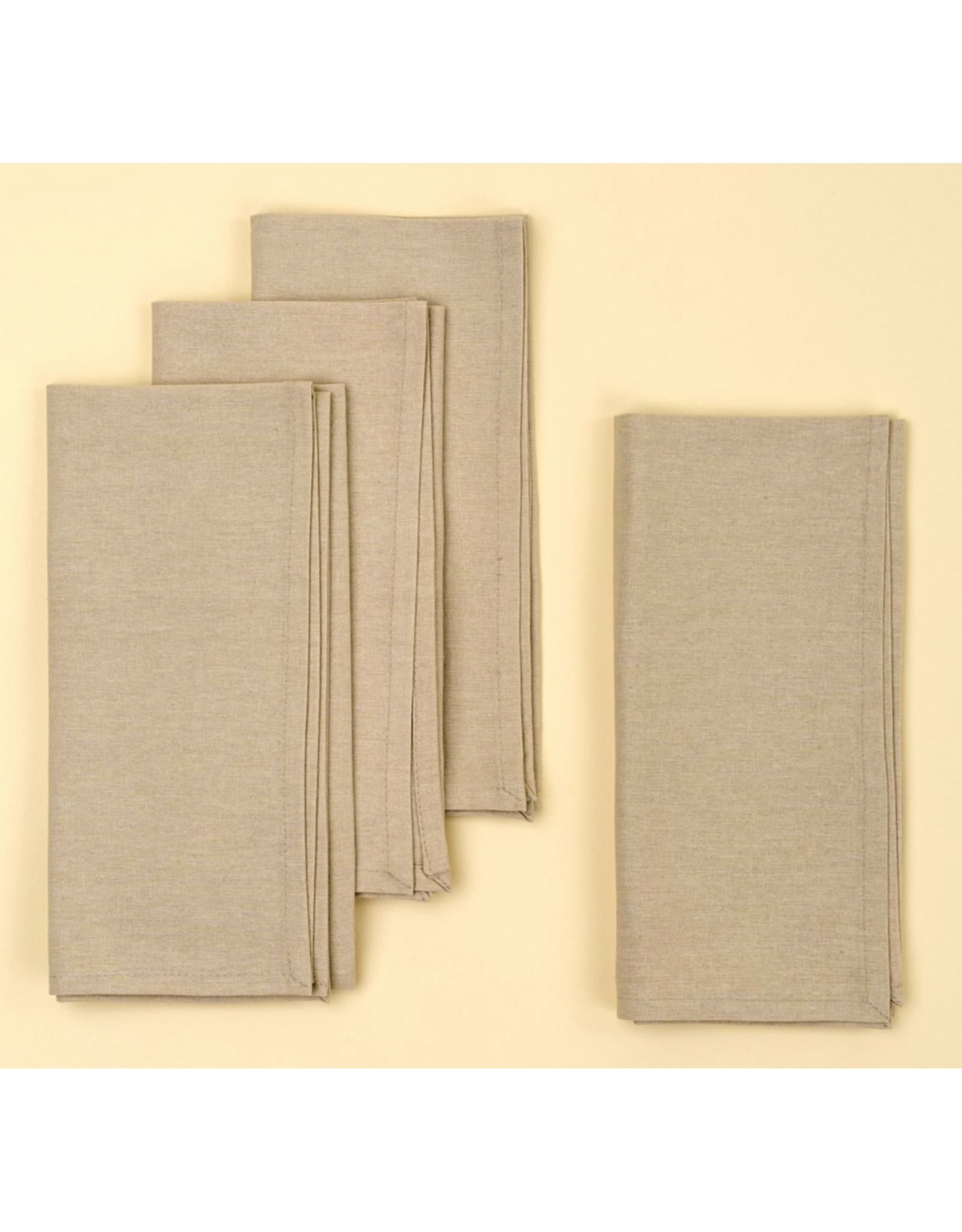 Calla Cotton Napkins S/4, Light Grey
