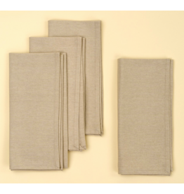 Calla Cotton Napkins S/4, Light Grey