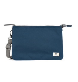 Ori London Carnaby Crossbody XL Recycled Canvas Bag - Deep Blue