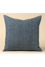 Linen Chambray Pillow - 20x20 - Denim