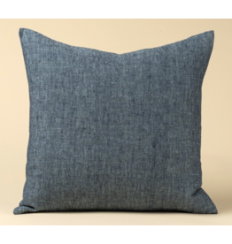 Linen Chambray Pillow - 20x20 - Denim