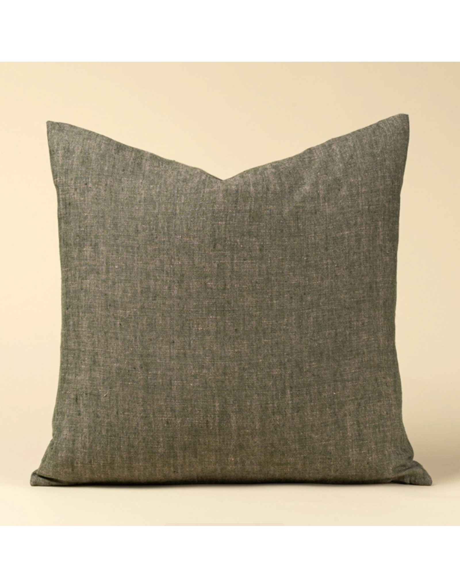 Linen Chambray Pillow - 20x20 - Green