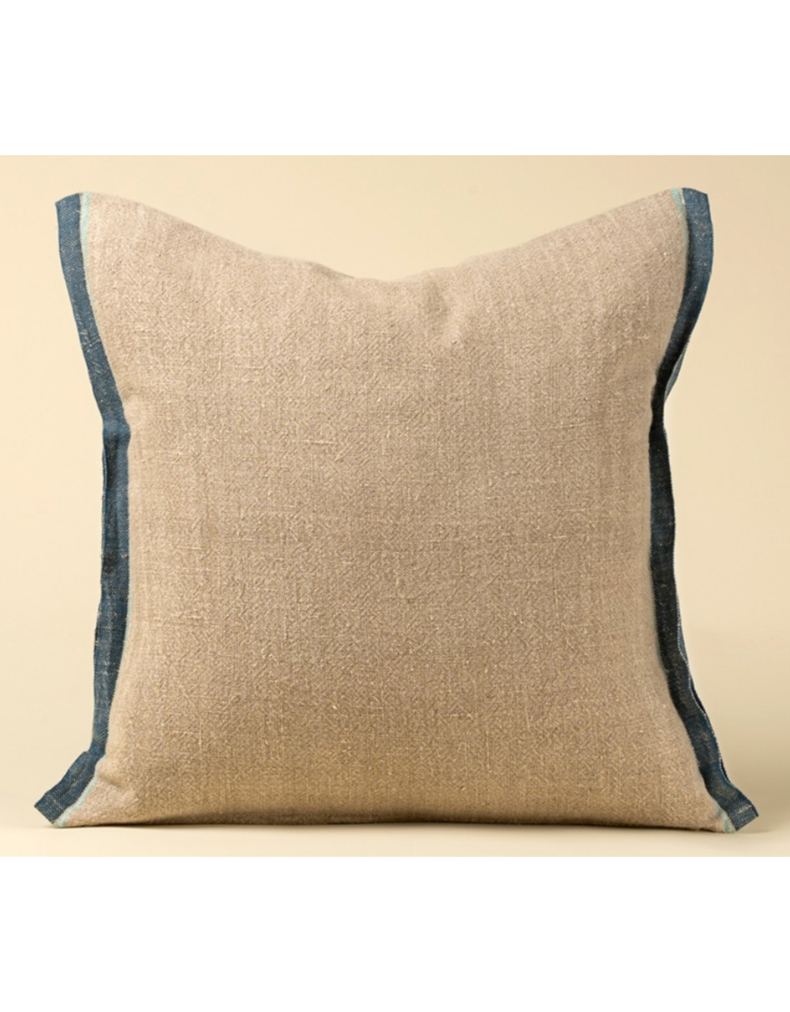 Selvage Linen Pillow - Denim - 20x20