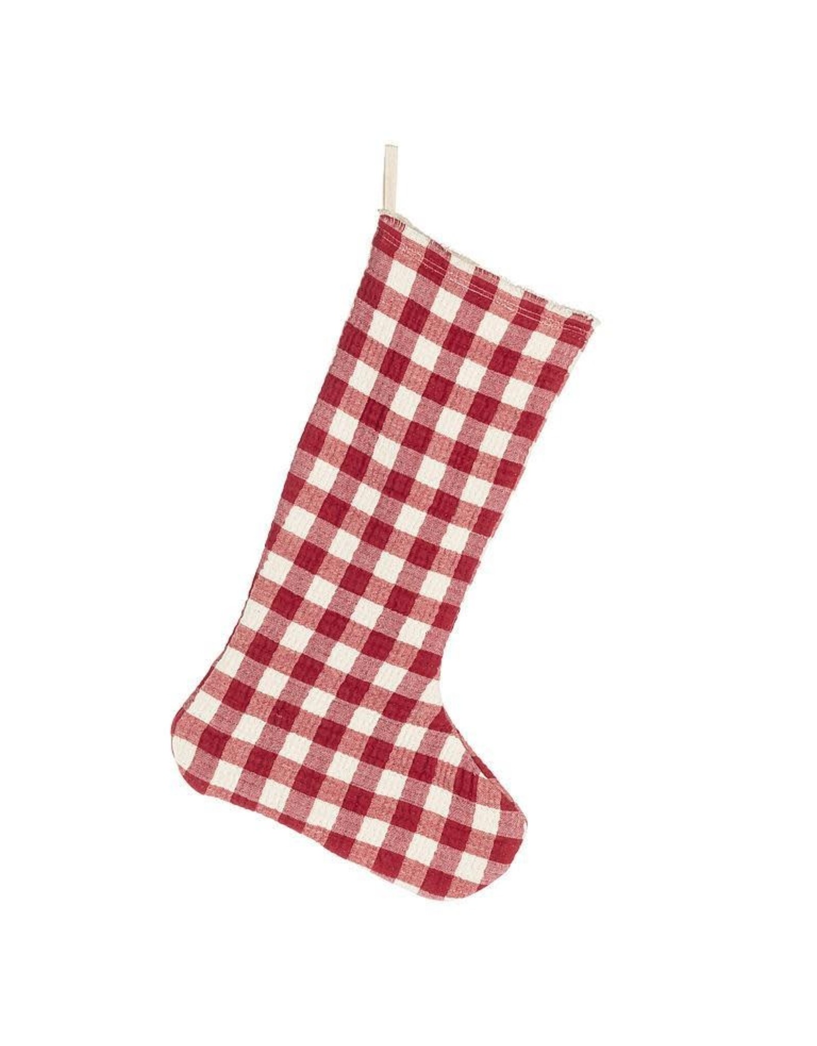 Large Check Gingham Stocking